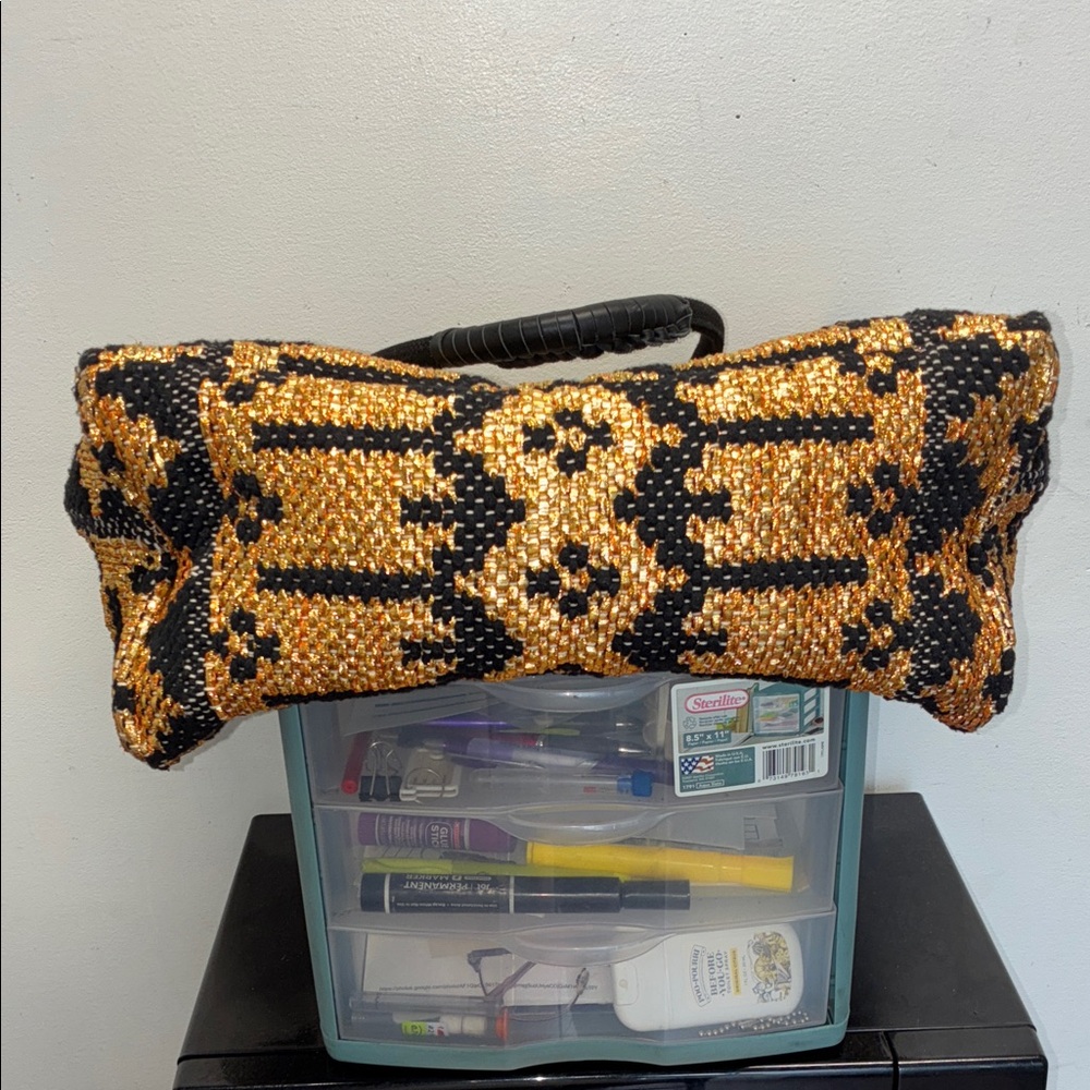 Cleobella Black and gold Patterned Tote - Picture 5 of 7
